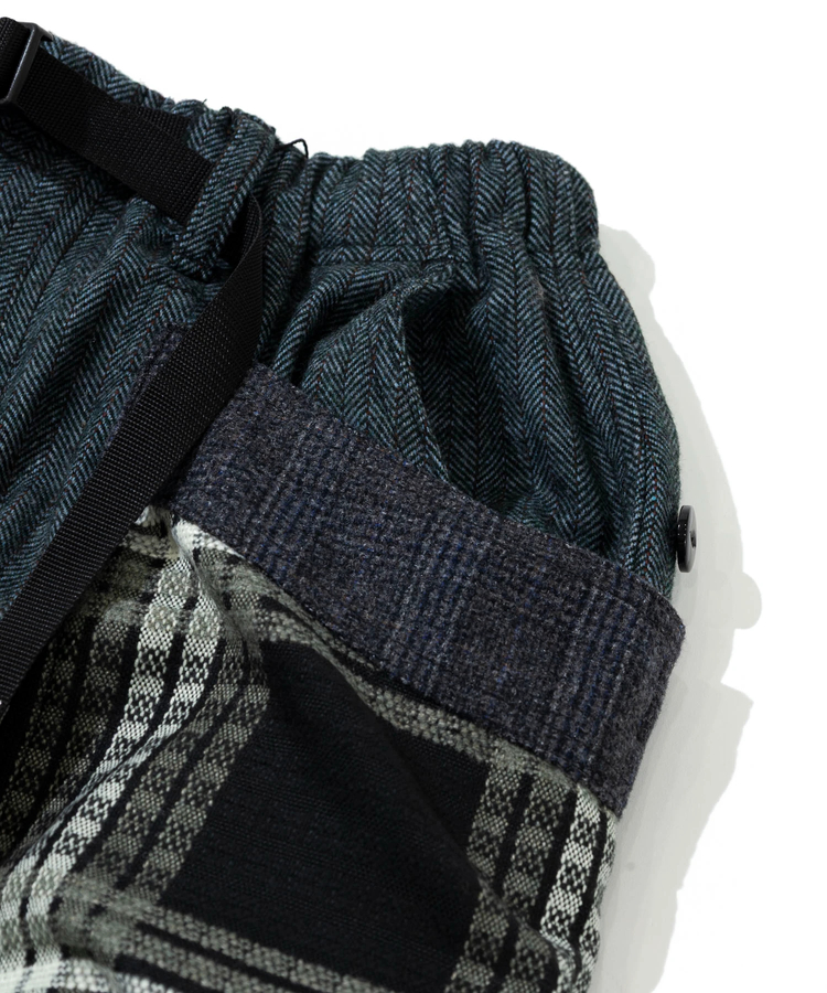 go slow caravan(ゴースローキャラバン) |WOOL LIKE FABRICクレイジー脇ポケスカート (WOMENS) 