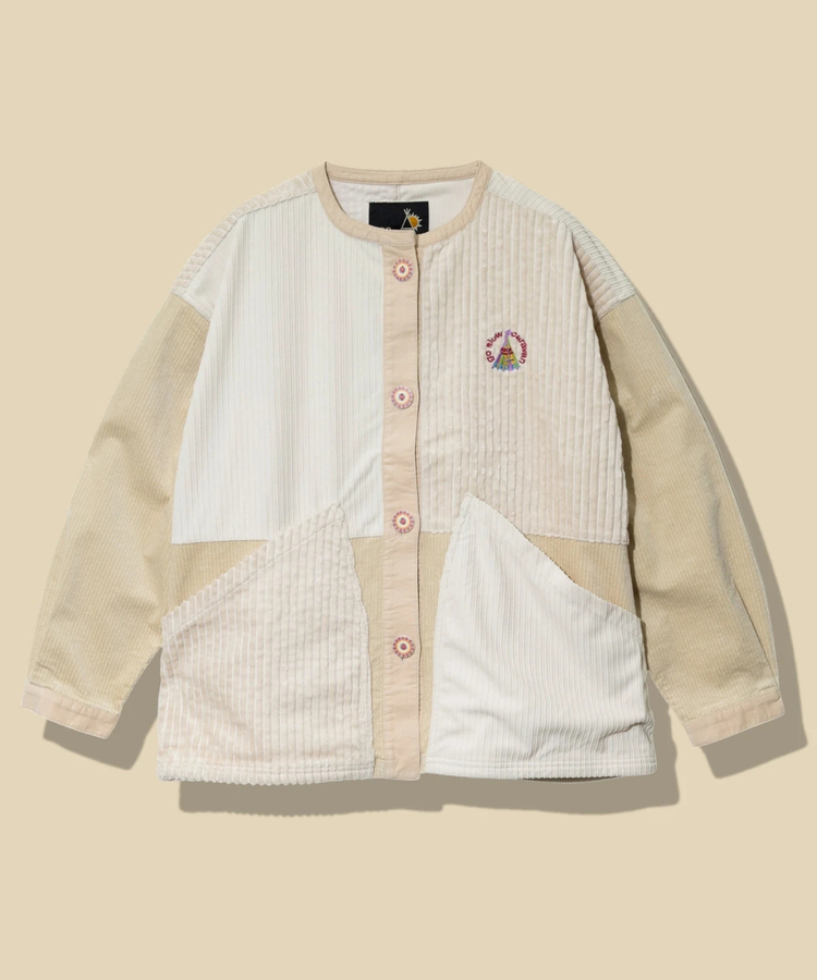 go slow caravan(ゴースローキャラバン) |コーデュロイ切替BIGポケットJK (WOMENS)