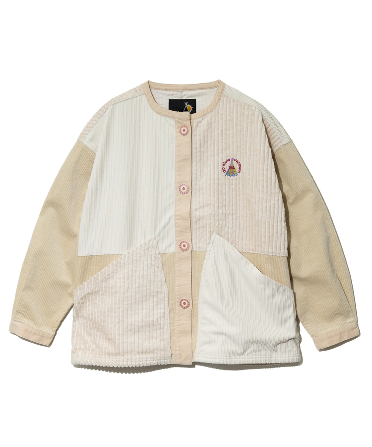 go slow caravan(ゴースローキャラバン) |コーデュロイ切替BIGポケットJK (WOMENS)