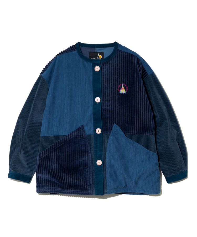 go slow caravan(ゴースローキャラバン) |コーデュロイ切替BIGポケットJK (WOMENS)