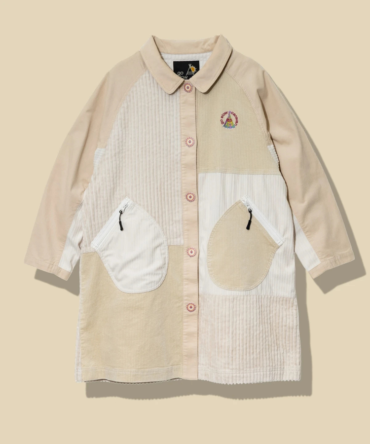 go slow caravan(ゴースローキャラバン) |コーデュロイ切替ミドルコート (WOMENS)