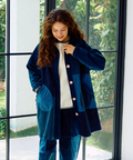 go slow caravan(ゴースローキャラバン) |コーデュロイ切替ミドルコート (WOMENS)