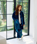 go slow caravan(ゴースローキャラバン) |コーデュロイ切替ミドルコート (WOMENS)