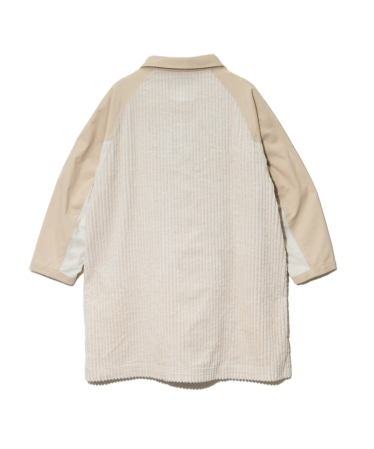 go slow caravan(ゴースローキャラバン) |コーデュロイ切替ミドルコート (WOMENS)