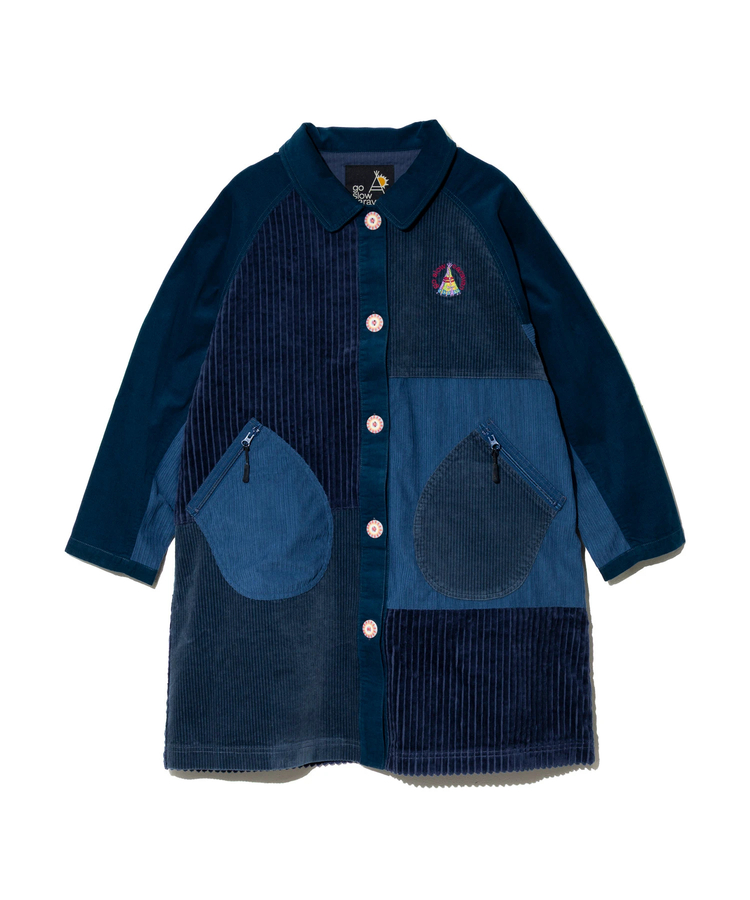 go slow caravan(ゴースローキャラバン) |コーデュロイ切替ミドルコート (WOMENS)