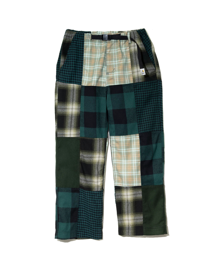 go slow caravan(ゴースローキャラバン) |ネルチェックパッチワークパンツ (WOMENS)