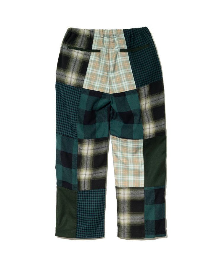 go slow caravan(ゴースローキャラバン) |ネルチェックパッチワークパンツ (WOMENS)