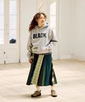go slow caravan(ゴースローキャラバン) |ネルチェックパッチワークスカート (WOMENS)