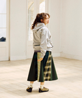 go slow caravan(ゴースローキャラバン) |ネルチェックパッチワークスカート (WOMENS)