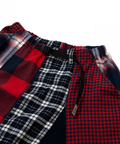 go slow caravan(ゴースローキャラバン) |ネルチェックパッチワークスカート (WOMENS)