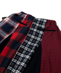 go slow caravan(ゴースローキャラバン) |ネルチェックパッチワークスカート (WOMENS)