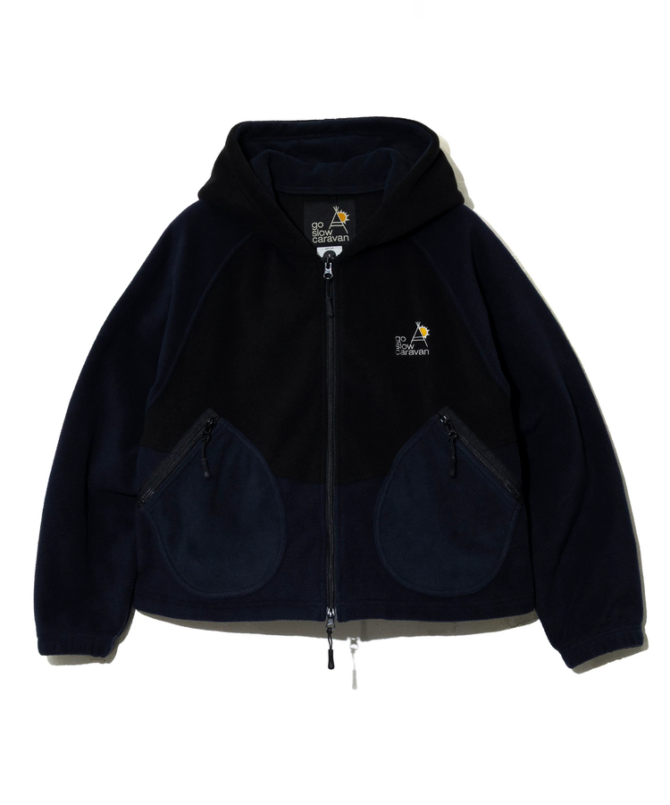 go slow caravan(ゴースローキャラバン) |切替フリースショートZIPパーカーJK (WOMENS)
