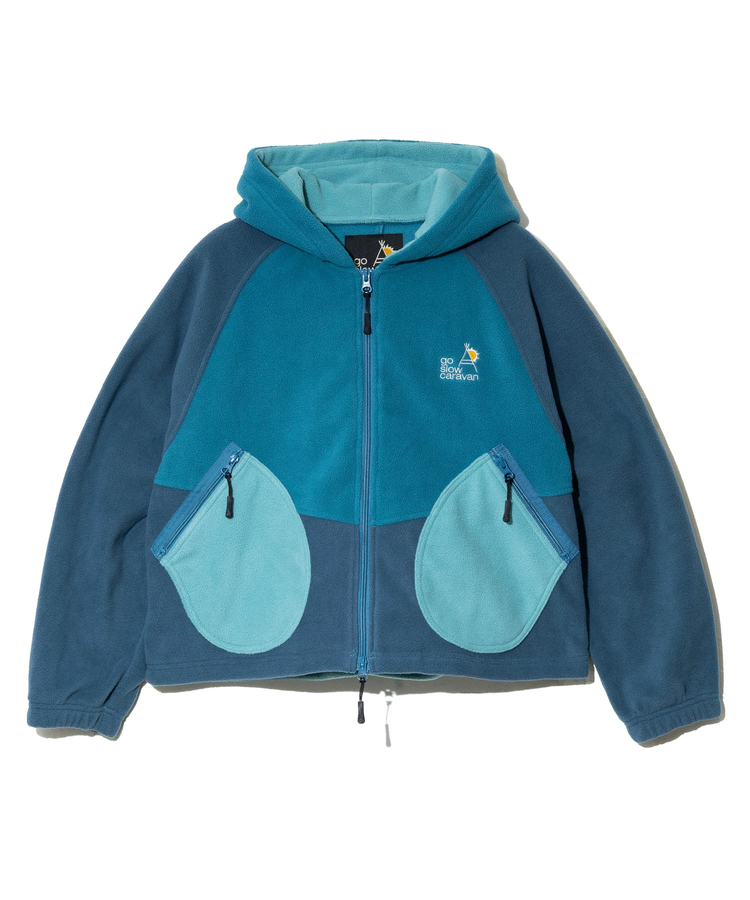 go slow caravan(ゴースローキャラバン) |切替フリースショートZIPパーカーJK (WOMENS)