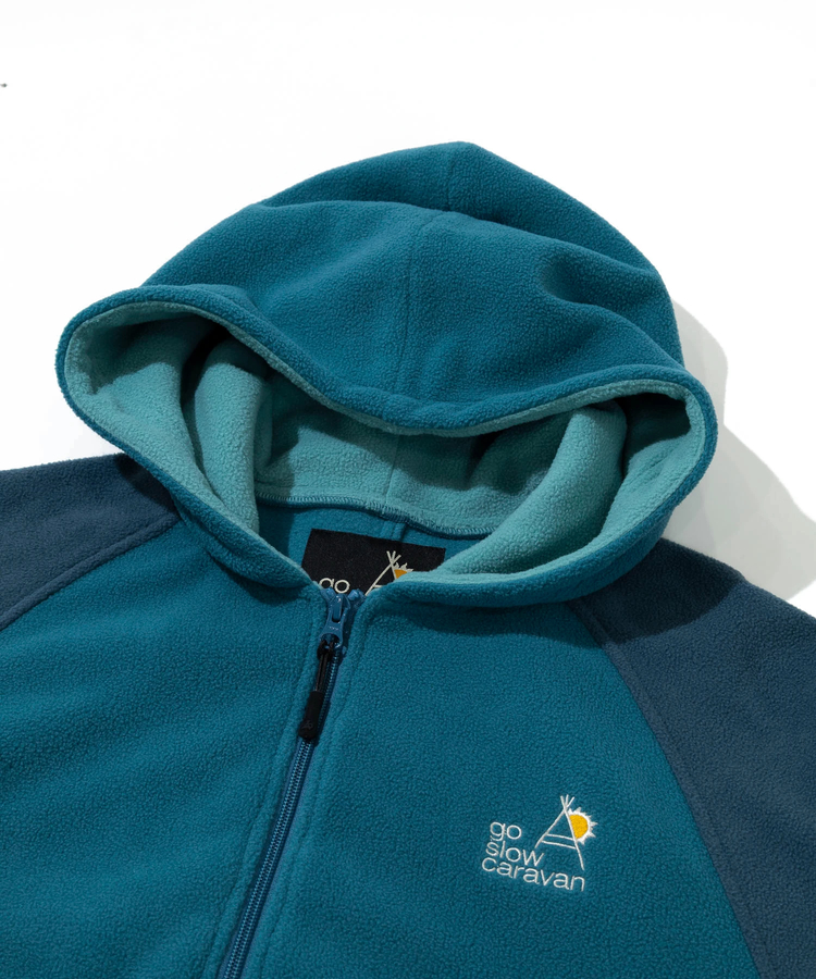 go slow caravan(ゴースローキャラバン) |切替フリースショートZIPパーカーJK (WOMENS)