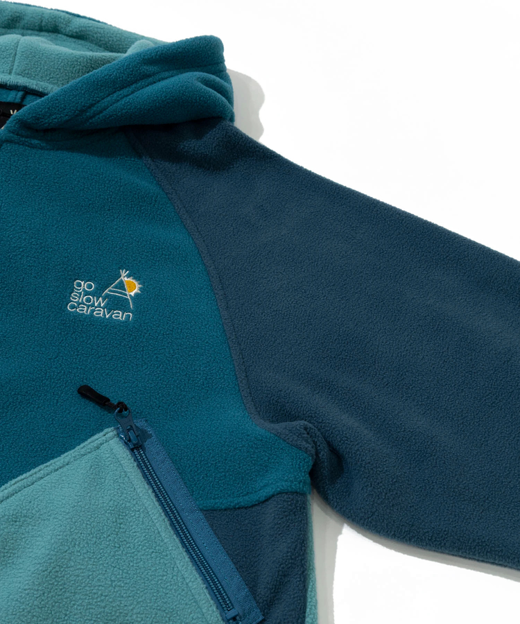 go slow caravan(ゴースローキャラバン) |切替フリースショートZIPパーカーJK (WOMENS)