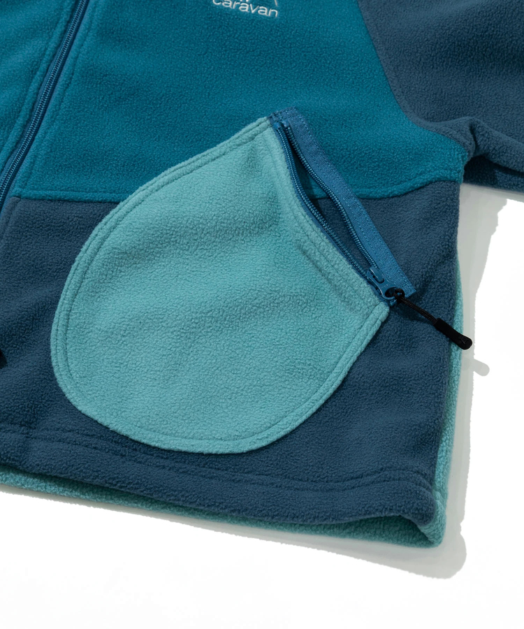 go slow caravan(ゴースローキャラバン) |切替フリースショートZIPパーカーJK (WOMENS)