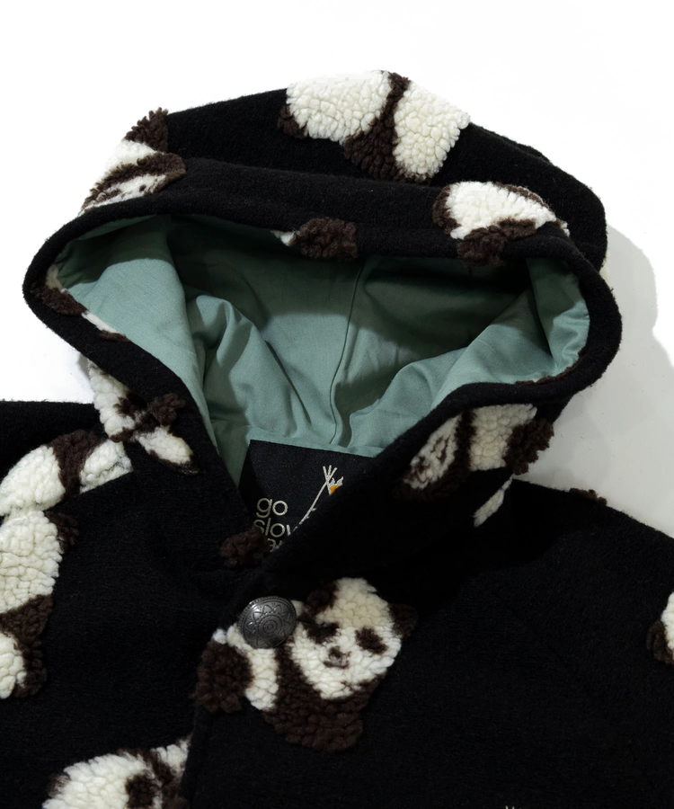 go slow caravan(ゴースローキャラバン) |オリジナルジャガードボアコンチョコート (WOMENS)