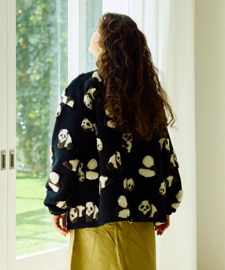 go slow caravan(ゴースローキャラバン) |オリジナルジャガードボアコンチョカーデ (WOMENS)