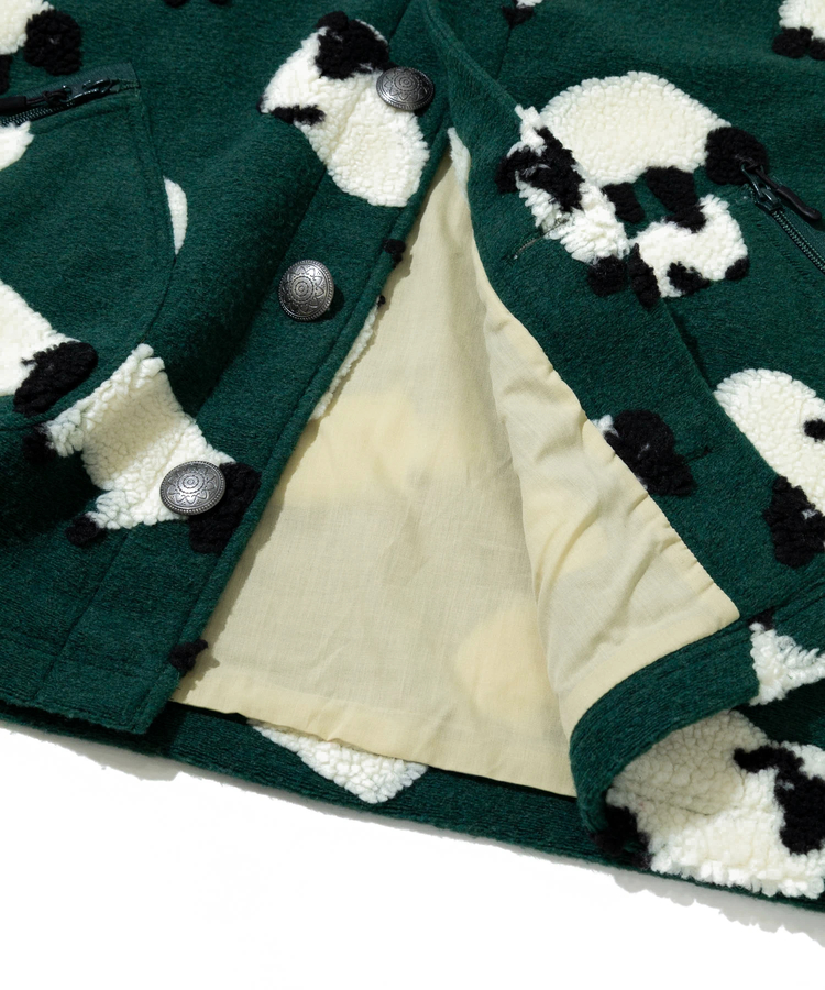 go slow caravan(ゴースローキャラバン) |オリジナルジャガードボアコンチョカーデ (WOMENS)