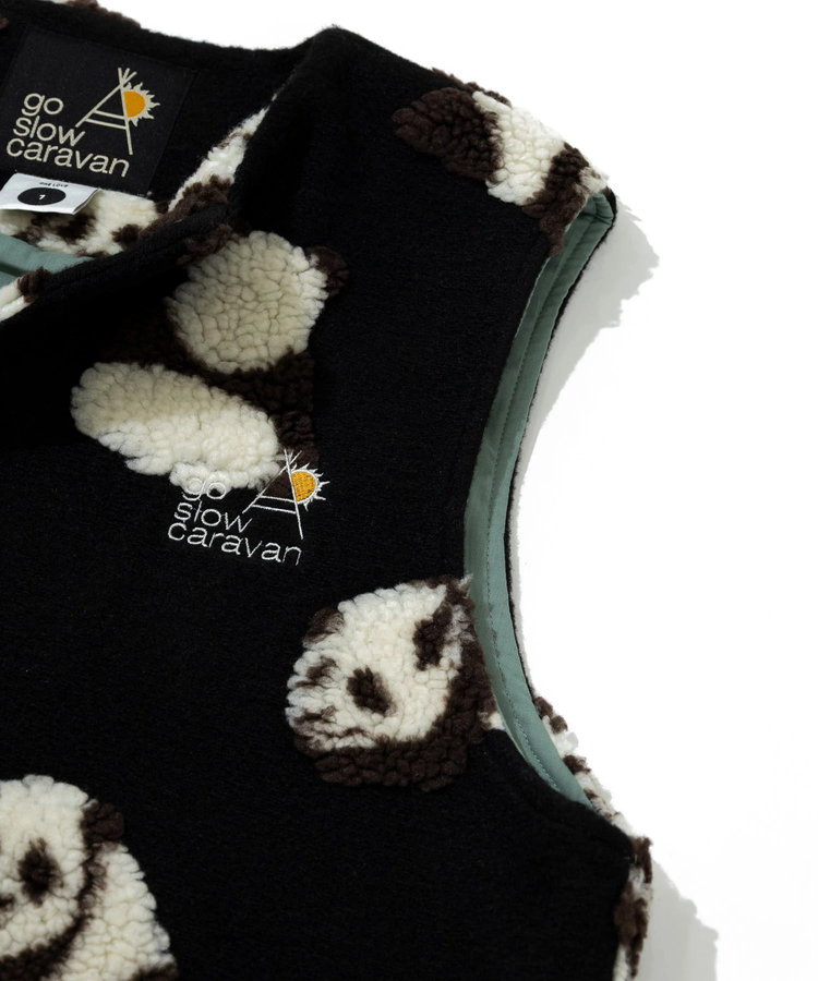 go slow caravan(ゴースローキャラバン) |オリジナルジャガードボアベスト (WOMENS)