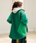 go slow caravan(ゴースローキャラバン) |ボア×フリース パッチワークコート (WOMENS)