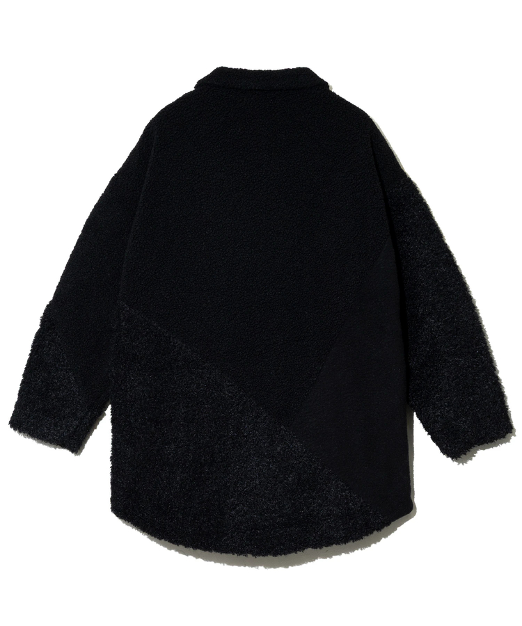 go slow caravan(ゴースローキャラバン) |ボア×フリース パッチワークコート (WOMENS)