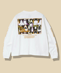 go slow caravan(ゴースローキャラバン) |USA/CスクエアLOGOバックプリントミドルTEE (WOMENS)