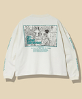 go slow caravan(ゴースローキャラバン) |USA/CスクエアLOGOバックプリントミドルTEE (WOMENS)