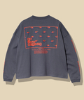 go slow caravan(ゴースローキャラバン) |USA/CスクエアLOGOバックプリントミドルTEE (WOMENS)