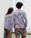 go slow caravan(ゴースローキャラバン) |USA/CスクエアLOGOバックプリントミドルTEE (WOMENS)