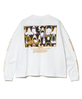 go slow caravan(ゴースローキャラバン) |USA/CスクエアLOGOバックプリントミドルTEE (WOMENS)