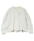 go slow caravan(ゴースローキャラバン) |USA/CスクエアLOGOバックプリントミドルTEE (WOMENS)