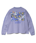go slow caravan(ゴースローキャラバン) |USA/CスクエアLOGOバックプリントミドルTEE (WOMENS)