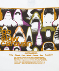 go slow caravan(ゴースローキャラバン) |USA/CスクエアLOGOバックプリントミドルTEE (WOMENS)