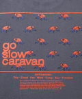 go slow caravan(ゴースローキャラバン) |USA/CスクエアLOGOバックプリントミドルTEE (WOMENS)