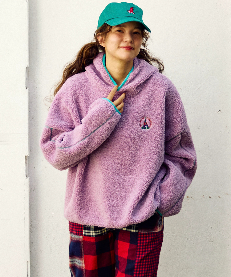 go slow caravan(ゴースローキャラバン) |ボアミドルフーディー (WOMENS)