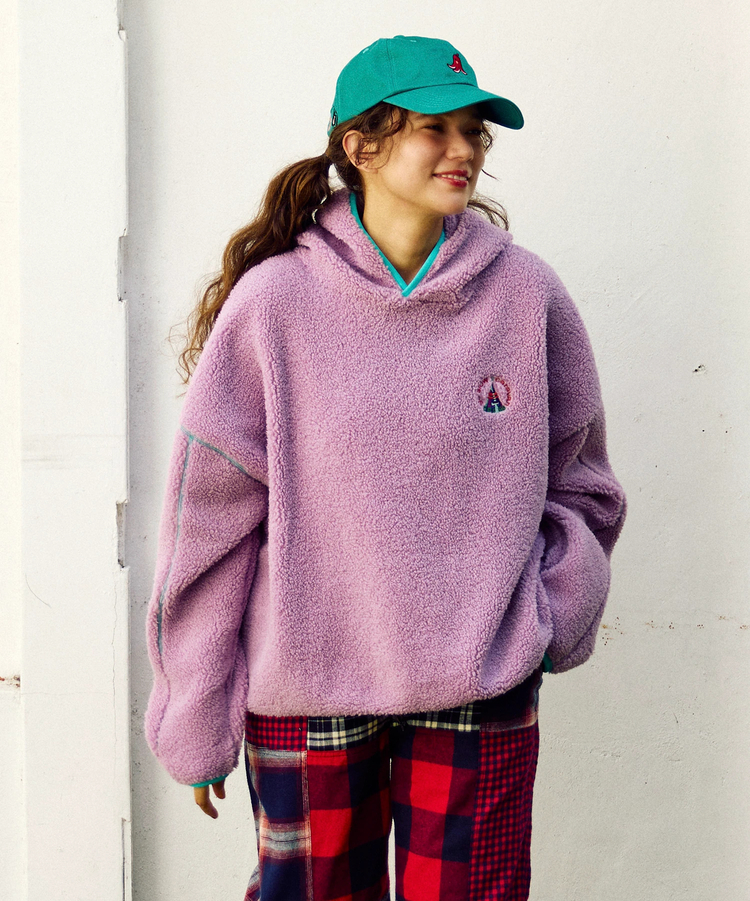 go slow caravan(ゴースローキャラバン) |ボアミドルフーディー (WOMENS)