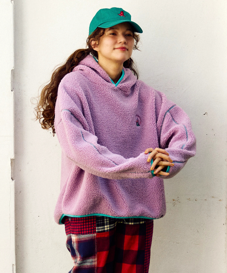 go slow caravan(ゴースローキャラバン) |ボアミドルフーディー (WOMENS)