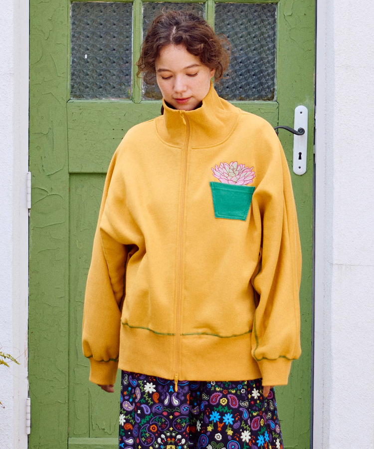 go slow caravan(ゴースローキャラバン) |裏起毛ハイネックドルマンZIPスウェット (WOMENS)