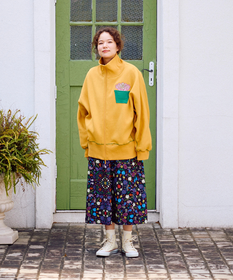 go slow caravan(ゴースローキャラバン) |裏起毛ハイネックドルマンZIPスウェット (WOMENS)