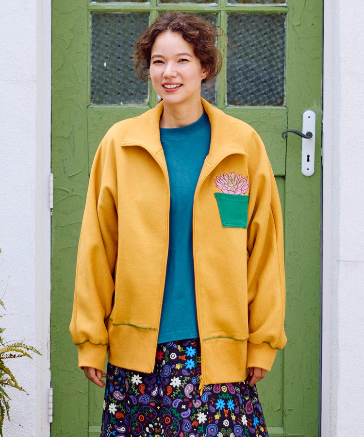 go slow caravan(ゴースローキャラバン) |裏起毛ハイネックドルマンZIPスウェット (WOMENS)