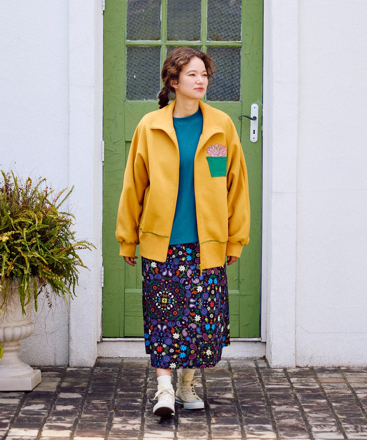 go slow caravan(ゴースローキャラバン) |裏起毛ハイネックドルマンZIPスウェット (WOMENS)