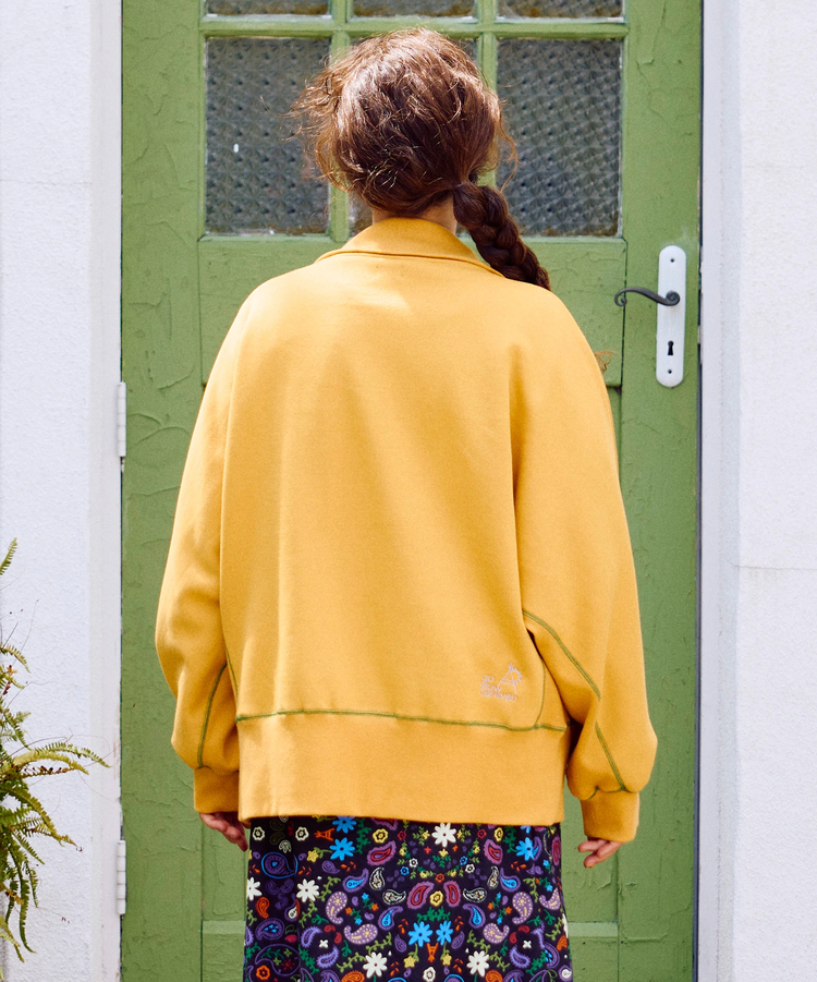 go slow caravan(ゴースローキャラバン) |裏起毛ハイネックドルマンZIPスウェット (WOMENS)
