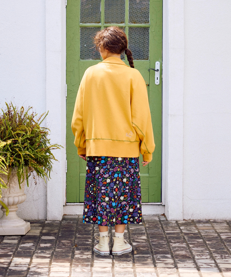 go slow caravan(ゴースローキャラバン) |裏起毛ハイネックドルマンZIPスウェット (WOMENS)
