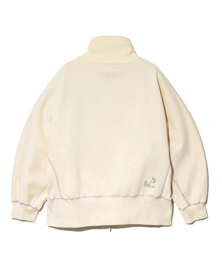 go slow caravan(ゴースローキャラバン) |裏起毛ハイネックドルマンZIPスウェット (WOMENS)