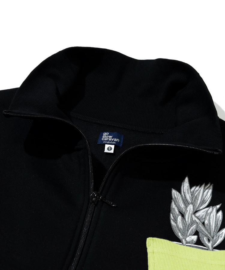 go slow caravan(ゴースローキャラバン) |裏起毛ハイネックドルマンZIPスウェット (WOMENS)