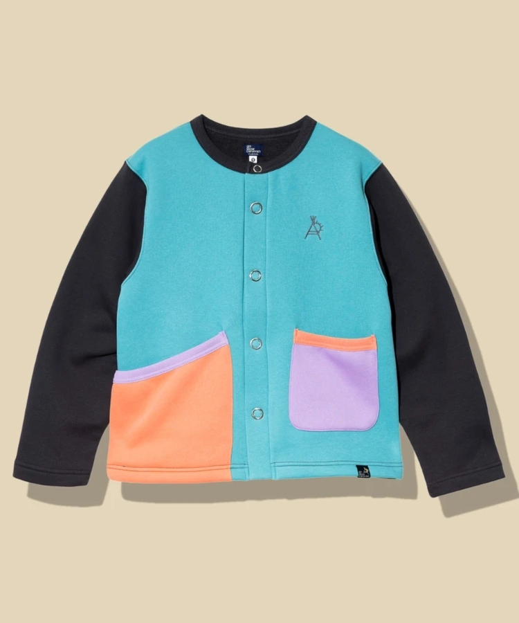 go slow caravan(ゴースローキャラバン) |裏起毛ランダムポケットクルーカーデ (WOMENS)
