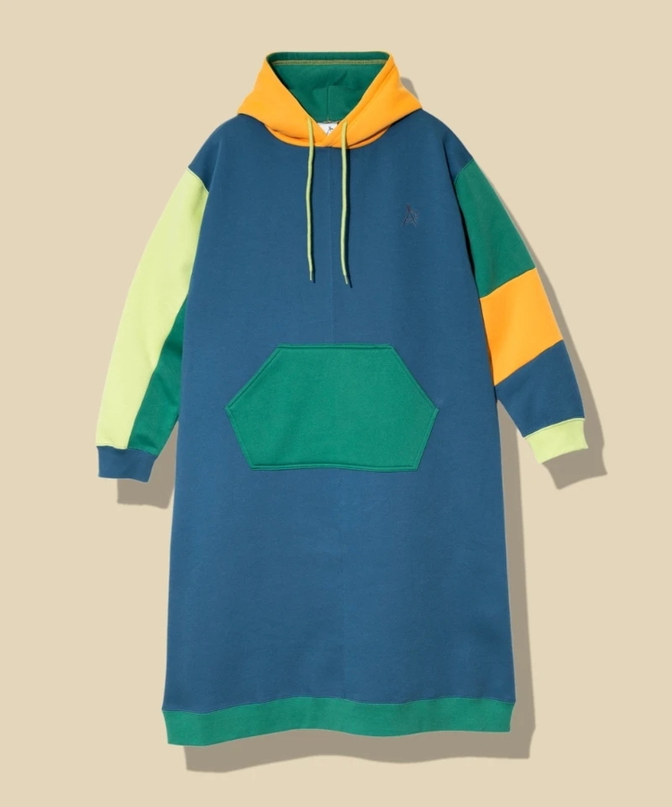 go slow caravan(ゴースローキャラバン) |裏起毛クレイジーパーカーワンピース (WOMENS)