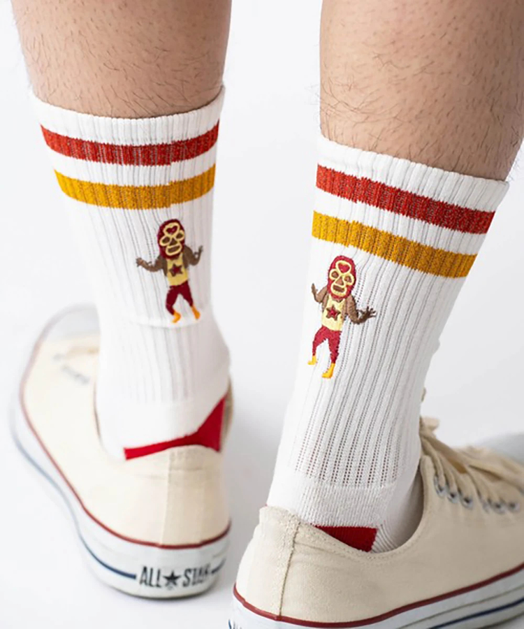go slow caravan(ゴースローキャラバン) |gym master/ジムマスター リフレクションライン 刺繍ソックス
