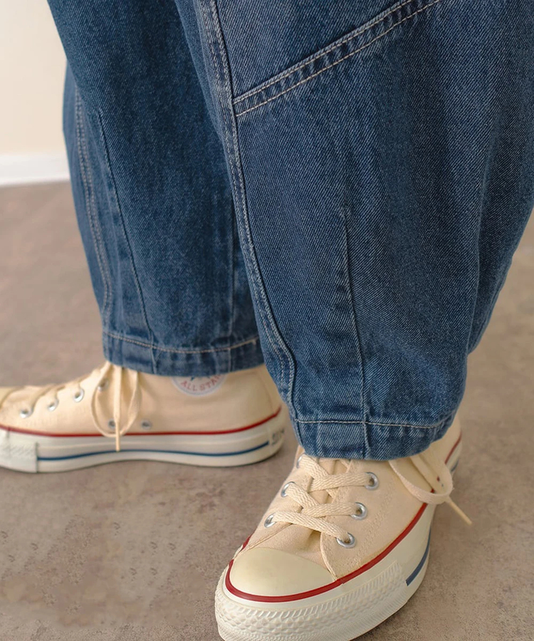 mililopiulu/ミリロピュール オーバーダイワークデニムパンツ